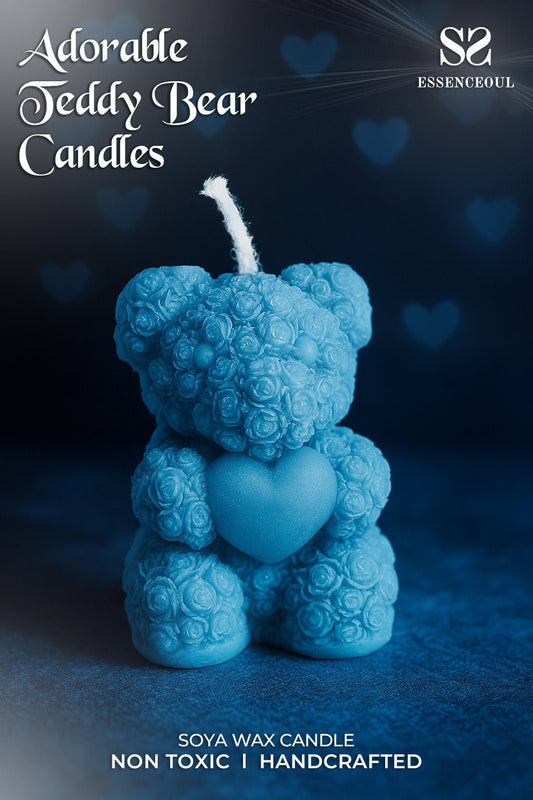 Adorable Teddy Bear Candle – Cute & Decorative Gift for Every Occasion! - Essenceoul
