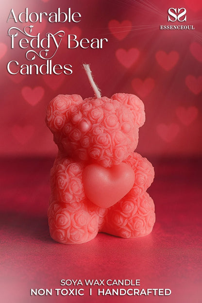 Adorable Teddy Bear Candle – Cute & Decorative Gift for Every Occasion! - Essenceoul