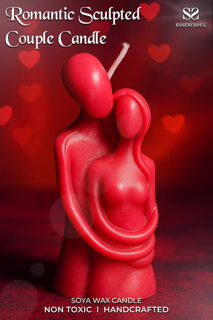 Romantic Sculpted Couple Candle - Essenceoul